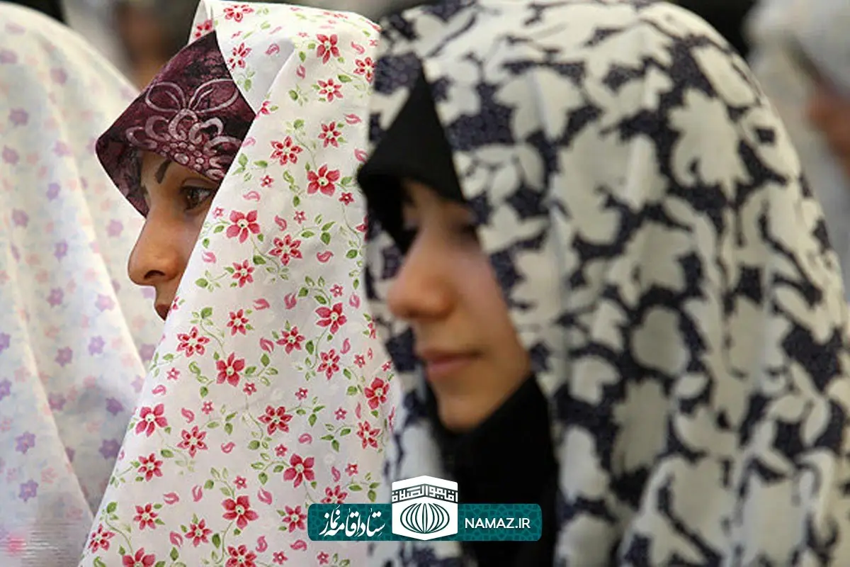 میزان پوشش مرد و زن هنگام نماز خواندن