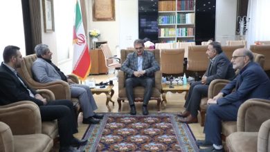 دیدار معاون فرهنگ و آموزش و مدیر روابط عمومی ستاد مرکزی با استاندار کردستان