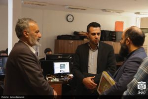 حضور قائم مقام ستاد اقامه نماز به همراه مدیر روابط عمومی در دفتر خبرگزاری مهر