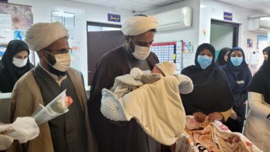 به مناسبت روز مادر از بخش نوزادان بیمارستان خاتم الانبیاء بندرعباس بازدید شد