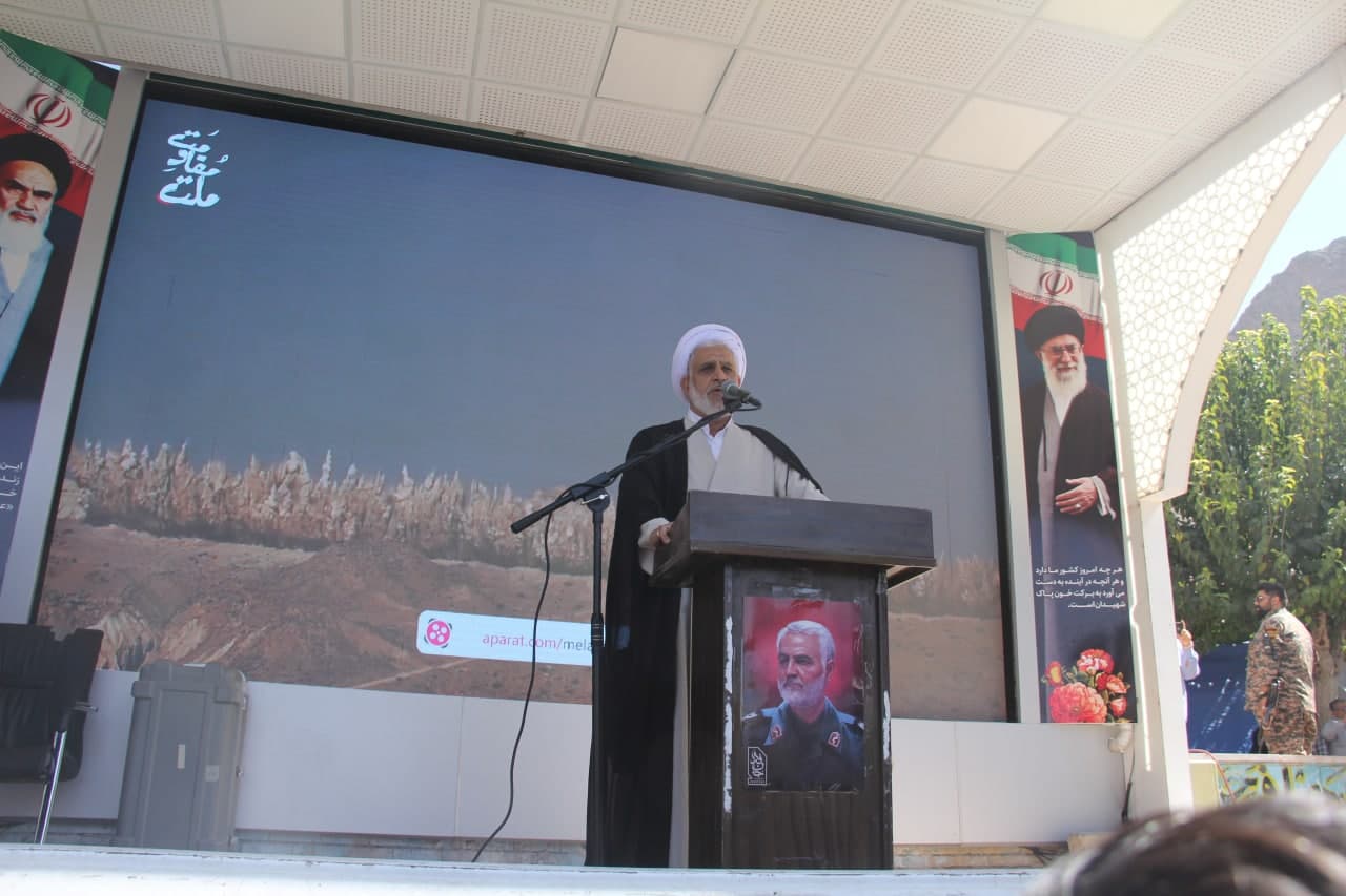 سخنرانی مدیر ستاد اقامه نماز کرمان در حمایت از مردم غزه