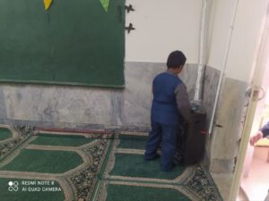 طرح نماز گنج ناز در مدارس شهرستان کهک برگزار شد