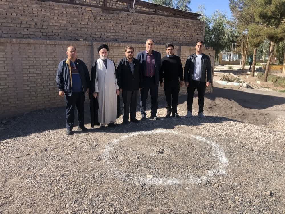 بازدید از محل احداث نمازخانه اداره صمت شهرستان رفسنجان