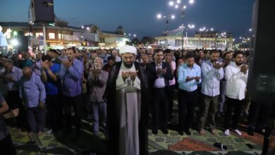 نماز جماعت در جشن کیلومتری غدیر در استان همدان اقامه شد
