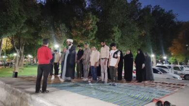 اقامه نماز جماعت در پارک‌های شهرستان شهرکرد آغاز شد