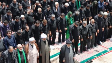 برگزاری نماز ظهر عاشورا در سراسر استان یزد، حسینیه ایران