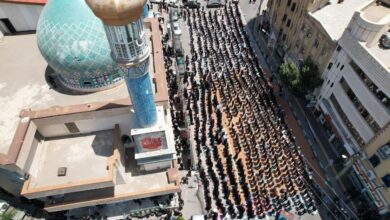اقامه نماز ظهر عاشورا در آذربایجان غربی به روایت تصویر