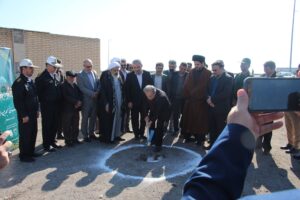 گزارش تصویری/ آیین کلنگ زنی مسجد بین راهی جنب پلیس راه سلفچگان