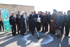 گزارش تصویری/ آیین کلنگ زنی مسجد بین راهی جنب پلیس راه سلفچگان