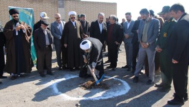 گزارش تصویری/ آیین کلنگ زنی مسجد بین راهی جنب پلیس راه سلفچگان