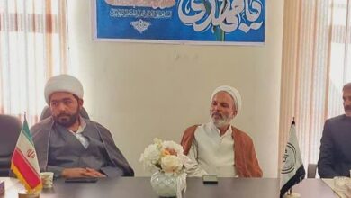 نشست هم اندیشی دبیر ستاد اقامه نماز شهرستان بم با ائمه جماعات و هیئت امنای مساجد شهرستان